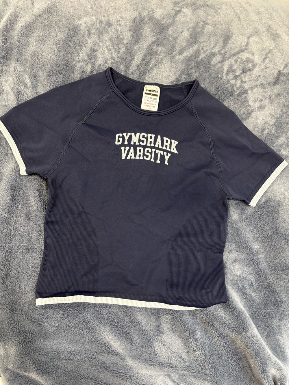 Gymshark Varsity Crop Shirt with White Trim